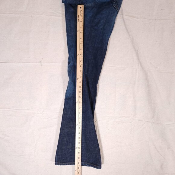 AG Adriano Goldschmied the Club Flare Blue Jeans Womens Size 27R Denim Pants - Picture 6 of 15